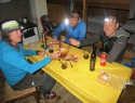 Večerja v zimski sobi.